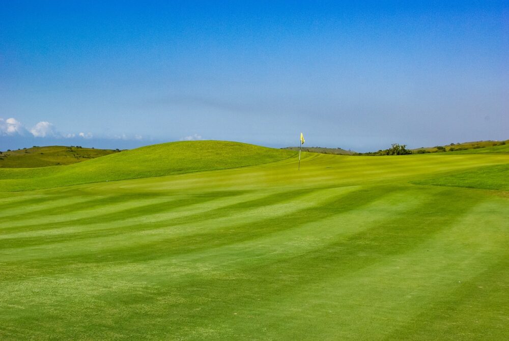 Neat-fairway under-the-blue-sky